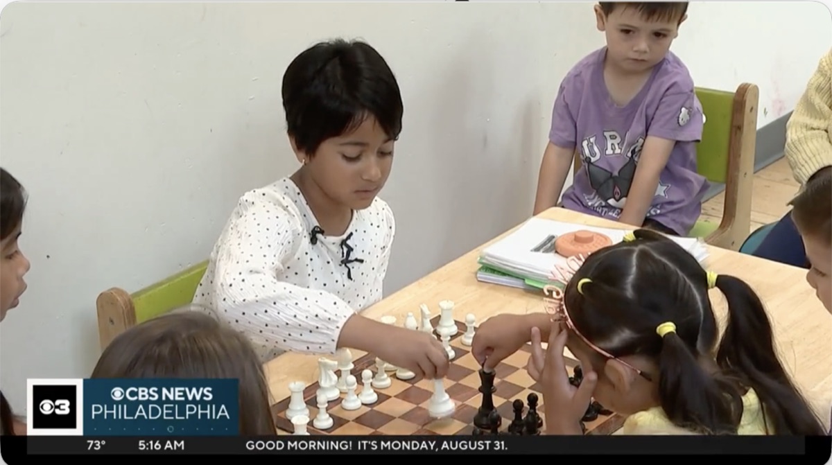 Tanya featured in a CBS News Philadelphia segment about getting more girls to play chess